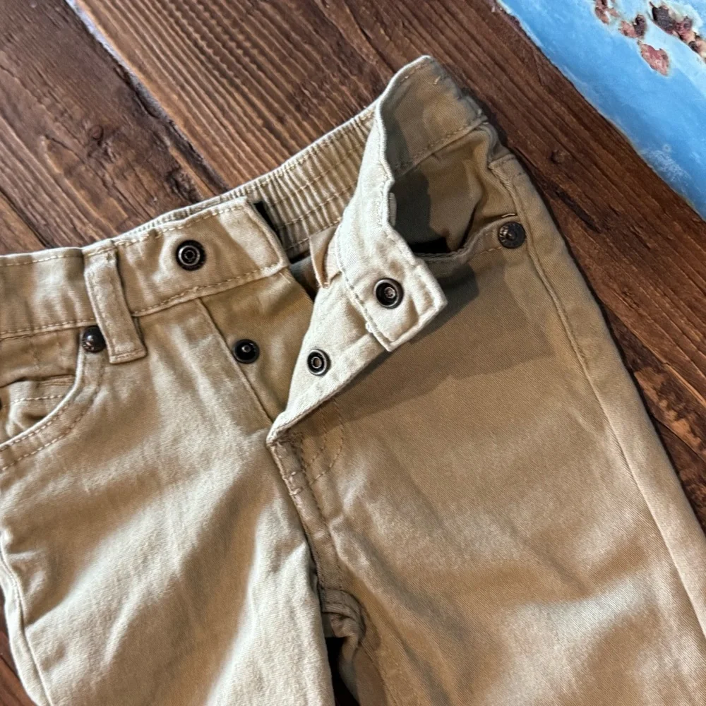 7 For All Mankind Khaki Tan Pants Jeans Size 12 Months Baby Boys Girls 12M - Picture 6 of 12